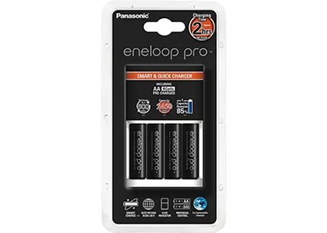 Фото: Panasonic Smart-Quick Charger+Eneloop Pro 4AA 2450 mAh NI-MH (K-KJ55HCD40E)