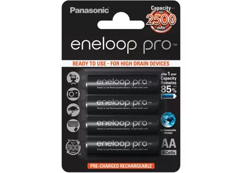Фото: Panasonic Eneloop XX R6 АА 2500mAh BK-3HCDE/4BE Ni-Mh (BK-3HCDE/4BE)