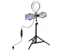 Фото: Puluz Кільцева USB LED лампа PKT3037 6.2"+ штатив 70 cм