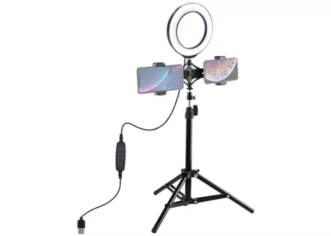 Фото: Puluz Кільцева USB LED лампа PKT3037 6.2"+ штатив 70 cм