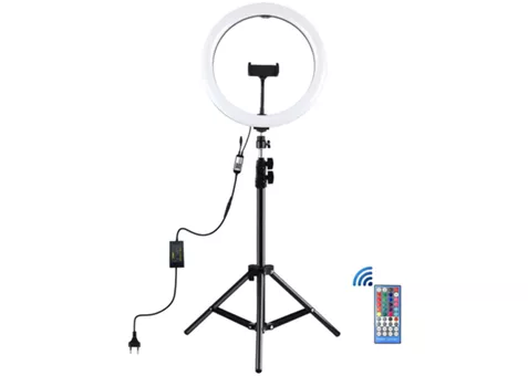 Фото: Puluz Кільцева LED лампа PKT3050EU 12"+ штатив 1,1 м