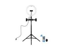 Фото: Puluz "Кільцева USB LED лампа PKT3055 10.2"" + штатив 1.65 м"