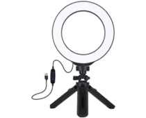 Фото: Power Plant Кільцева USB LED лампа PKT3059B 6.2"+ настільний штатив