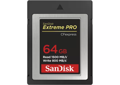 Фото: SanDisk CFexpress Card 64 GB Extreme PRO Type B (SDCFE-064G-GN4IN)