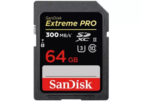 Фото: SanDisk SDXC 64GB UHS-II U3 V90 R300/W260MB/s Extreme Pro (SDSDXDK-064G-GN4IN)