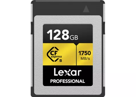 Фото: Lexar CFexpress 128GB Professional Type B GOLD Series LCXEXPR128G-RNENG