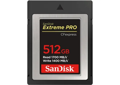 Фото: SanDisk CFexpress Type B 512GB Extreme PRO (1700R/1400W) (SDCFE-512G-GN4NN)