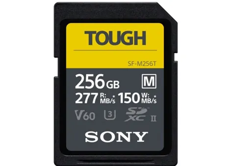 Фото: Sony SDXC 256GB C10 UHS-II U3 V60 R277/W150MB/s Tough (SF-M256T)