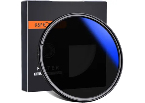 Фото: K&FConcept 82 mm ND2-ND400, Blue Coated Slim Variable/Fader NDX (KF01.1406)