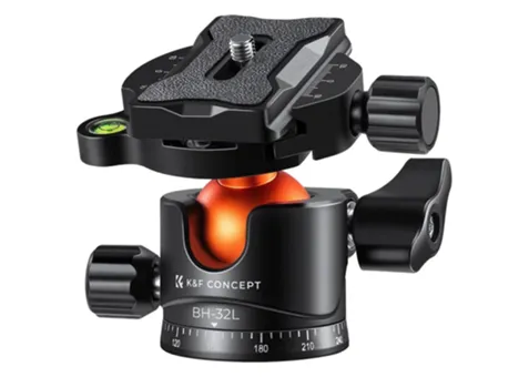 Фото: K&FConcept Металева кульова головка для триноги BH-32L  KF31.042V1